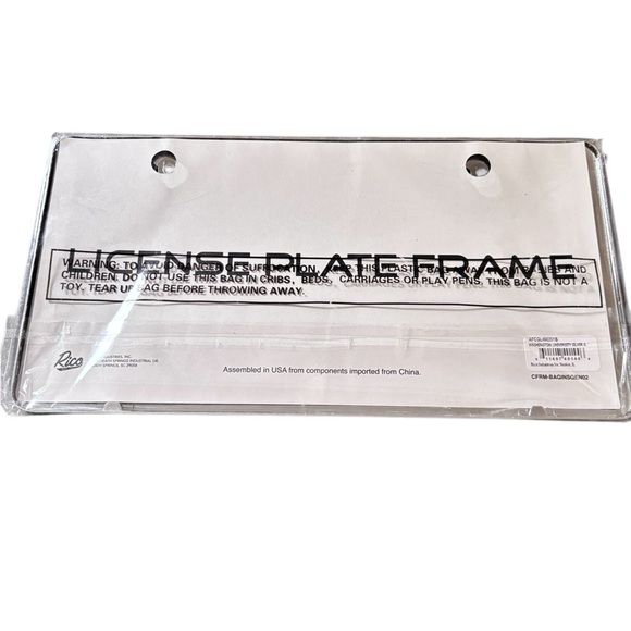 Rico Stainless Steel Washington Dawgs Silver Sparkle License Plate Frame Univ. - Picture 3 of 4